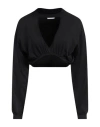 Amish Woman Top Black Size M Cotton In Black