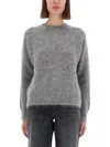 Amish Wool Blend Sweater In Gray