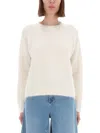 Amish Wool Blend Sweater In White