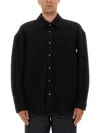 Amish Wool Overshirt In Black