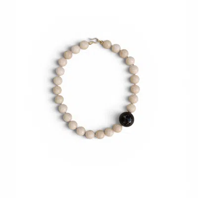 A'miss Women's Black / Neutrals Polka Necklace In Metallic