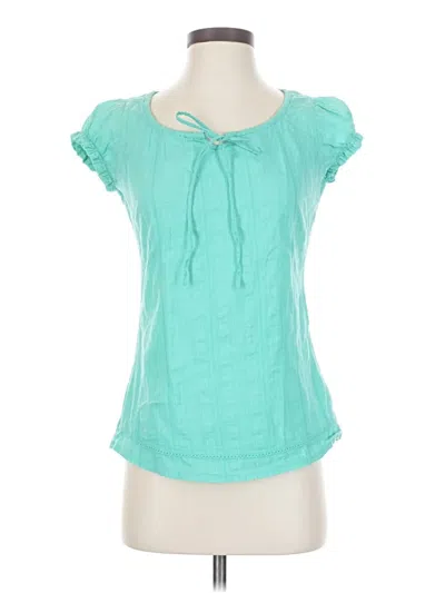 Pre-owned Amisu Short Sleeve Blouse In Blue