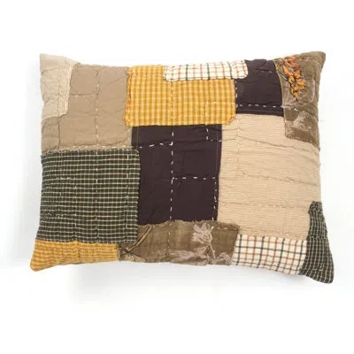 Amity Home 100% Cotton Ties Sham In Brown;beige;yellow