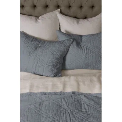 Amity Home 100% Linen Ties Sham In Gray