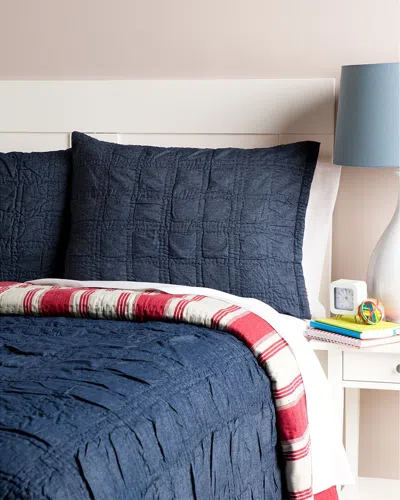 Amity Home 160 Thread Count Cody Twin Quilt Set In Blue