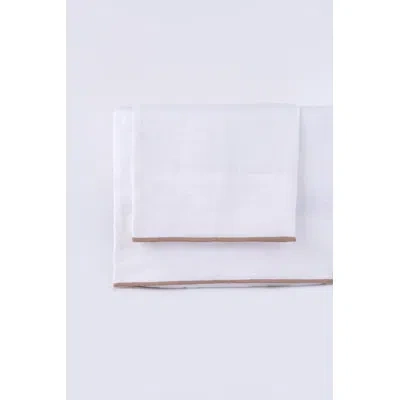 Amity Home 2 Piece Linen Guest Room Pillowcase Case Pack In White