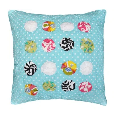 Amity Home Abby/jane Yo Yo Decorative Cotton Throw Pillow