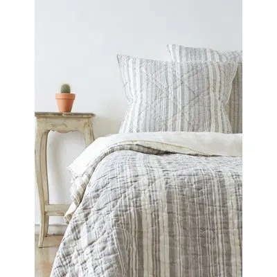 Amity Home Aden Arcely Linen Sham / Color:gray In Gray;beige