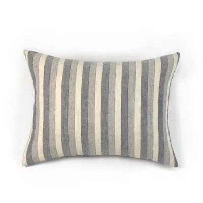 Amity Home Adwolf Striped 100% Linen Sham In White;beige