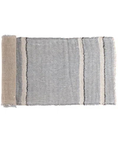 Amity Home Akin 60in Linen Table Runner In Gray