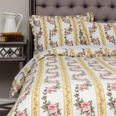 Amity Home Amariah Duvet Cover Set In Yellow,pink,green