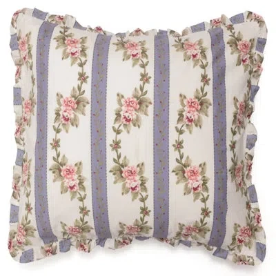 Amity Home Annabelle Cotton Throw Pillow In Blue
