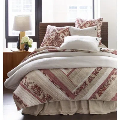Amity Home Ark Duvet Cover Set In Pomegranate,beige