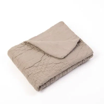 Amity Home Barlona Ash Grey Linen Quilt