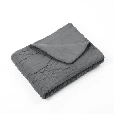 Amity Home Barlona Linen Quilt In Neutral Gray