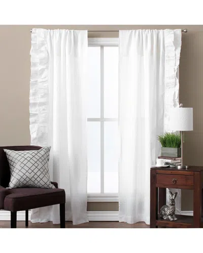 Amity Home Basillo Curtain Panel Set In White