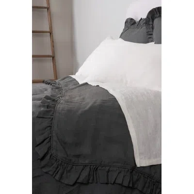 Amity Home Basillo Linen Sham In Frost Gray