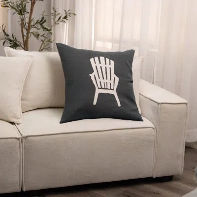 Amity Home Beach Chair Throw Pillow In Gray