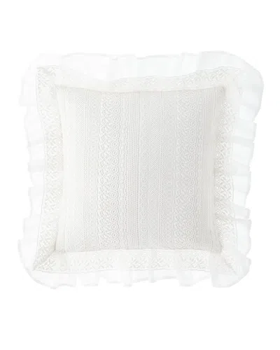 Amity Home Bellamy Square Decorative Pillow In White