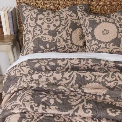 Amity Home Belle Sham In Gray