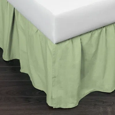 Amity Home Brighton Ruffled Bed Skirt In Green
