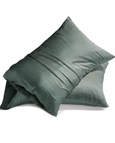 Amity Home Caressa Silk Pillowcase In Green