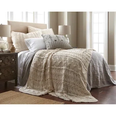 Amity Home Chima Knitted Coverlet In Natural