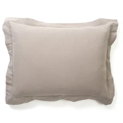 Amity Home Cotton Blend Buttons Sham In Gray