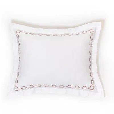 Amity Home Cotton Blend Buttons Sham In White