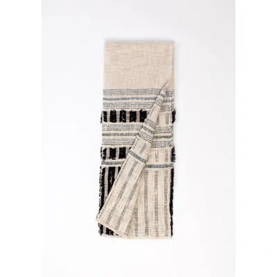 Amity Home Cotton Blend Throw In Black;beige