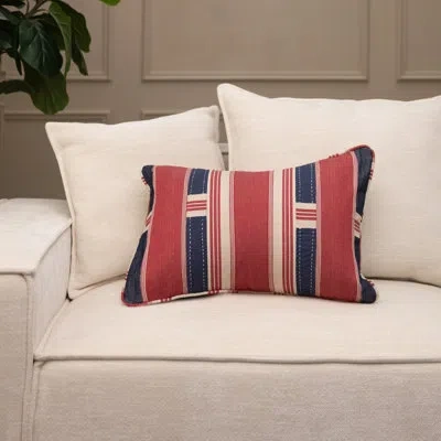 Amity Home Cotton Striped Lumbar Pillow