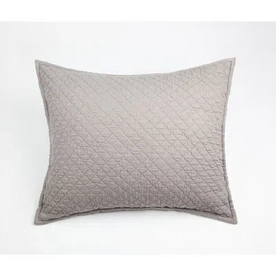 Amity Home Dalen Daki Linen Blend Sham / Size:dutch Euro In Ash Gray