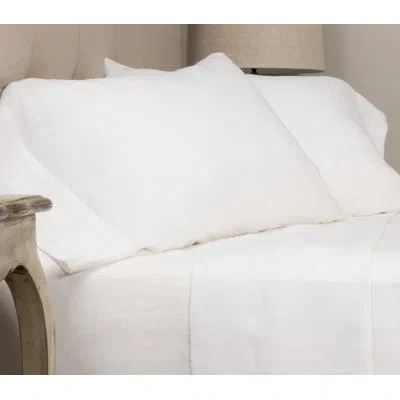Amity Home Damara White Linen Pillowcase