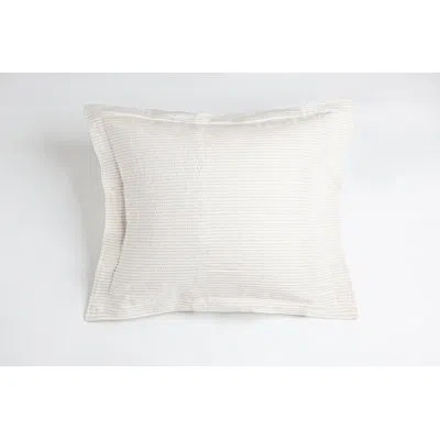 Amity Home Damian 100% Cotton Ties Sham In White