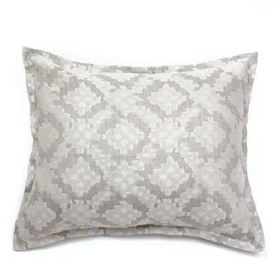 Amity Home Dylan Linen Blend Ties Sham In Gray