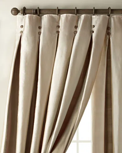 Amity Home Each 96"l Inverted Pleat Curtain In Cream/gold