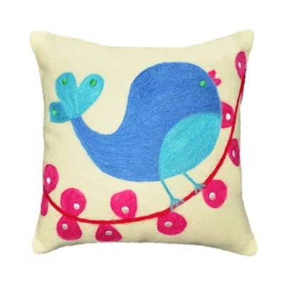 Amity Home Embroidered Cotton Throw Pillow In Multi