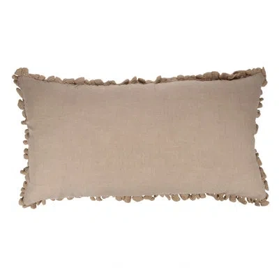 Amity Home Ewing Linen Blend Ties Sham In Brown