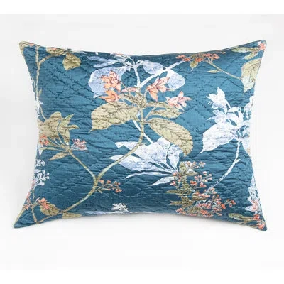 Amity Home Fitzgerald Sham, Brick In Blue