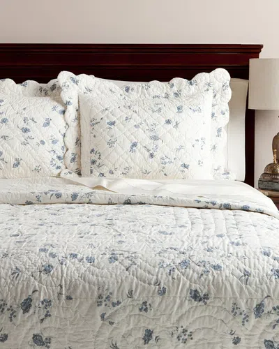 Amity Home Floral Quilt Set In Blue