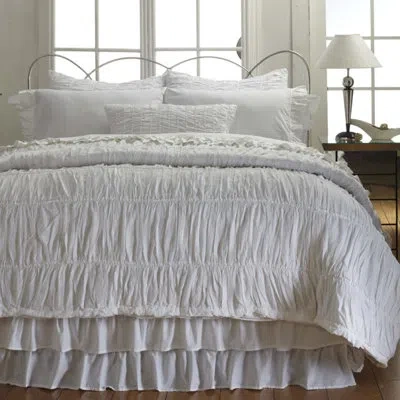 Amity Home French Ruffle Rachel Large Bolster In Cream