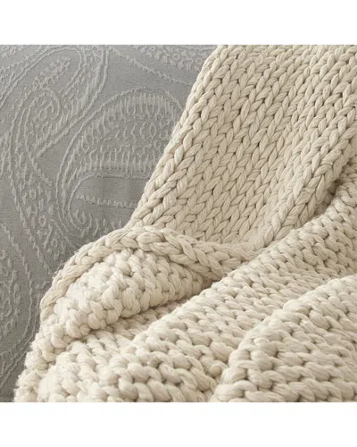 Amity Home Gage Cable Knit Throw In Brown