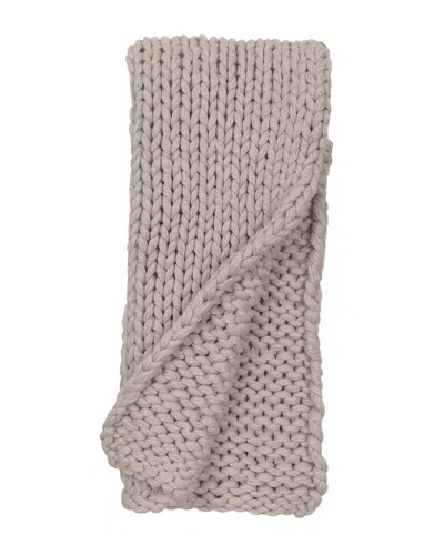 Amity Home Gage Cable Knit Throw In Brown