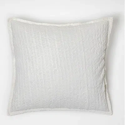 Amity Home Gianna Sham, White, Euro In White;ivory