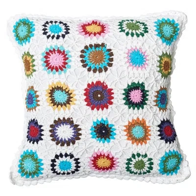 Amity Home Grandma Crochet Cotton Throw Pillow