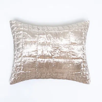 Amity Home Grednar Cotton Velvet Pillow Sham In Silver