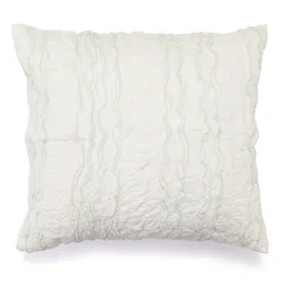 Amity Home Haley 100% Cotton Ties Sham In White;teal