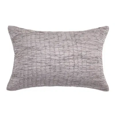 Amity Home Heidi 100% Cotton Ties Sham In Gray