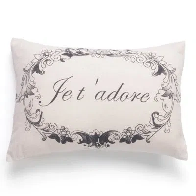 Amity Home Je T 'adore Linen Decorative Pillow