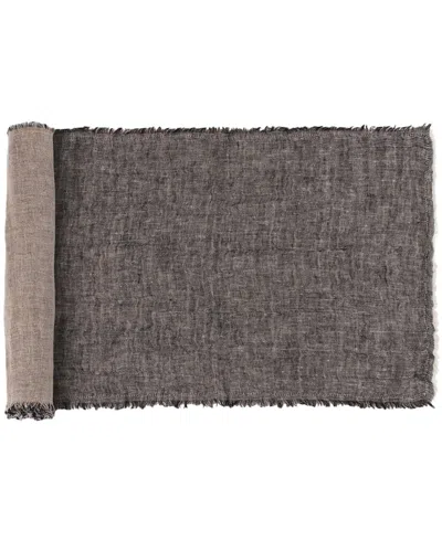 Amity Home Kent 60in Linen Table Runner In Brown